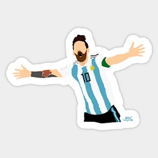 Lionel Messi Argentina 18 Sticker